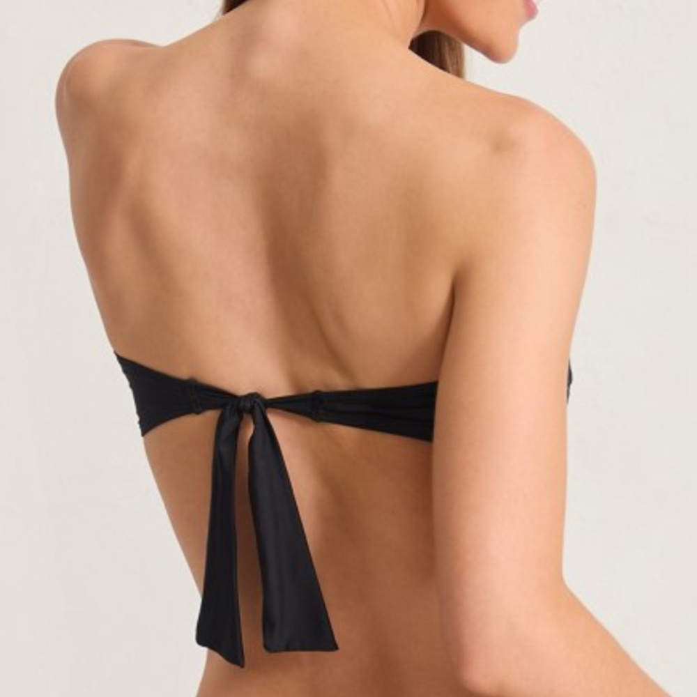 Tommy Bahama Pearl Twist-Front Bandeau Bikini Top - Picture 3 of 13